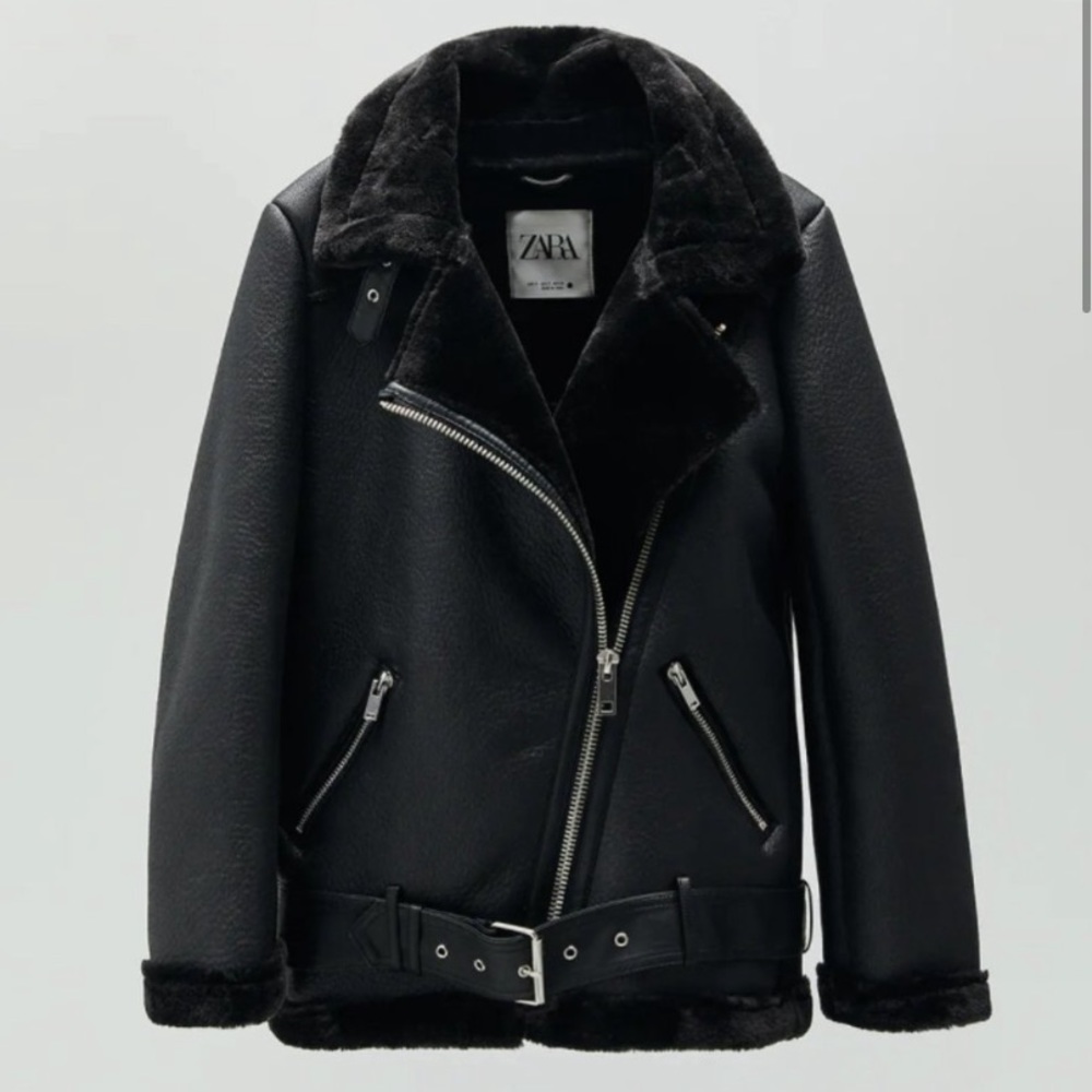 Zara Double-Faced Biker Jacket